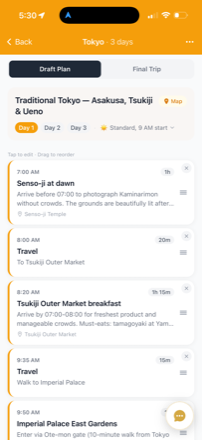 ITINE app